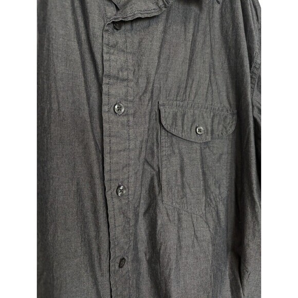 Foundry Shirt Mens Size 2XLT Tall Gray Button Down Long Sleeve Casual Career Top - Picture 3 of 9